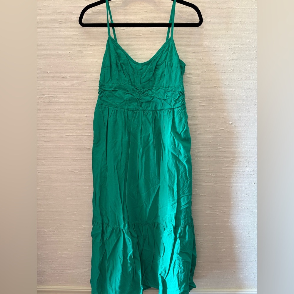 University Thread Green Maxi Dress